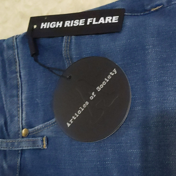 ARTICLES OF SOCIETY Bridgette Side Split Flare Jeans ~ NWT - Picture 8 of 12